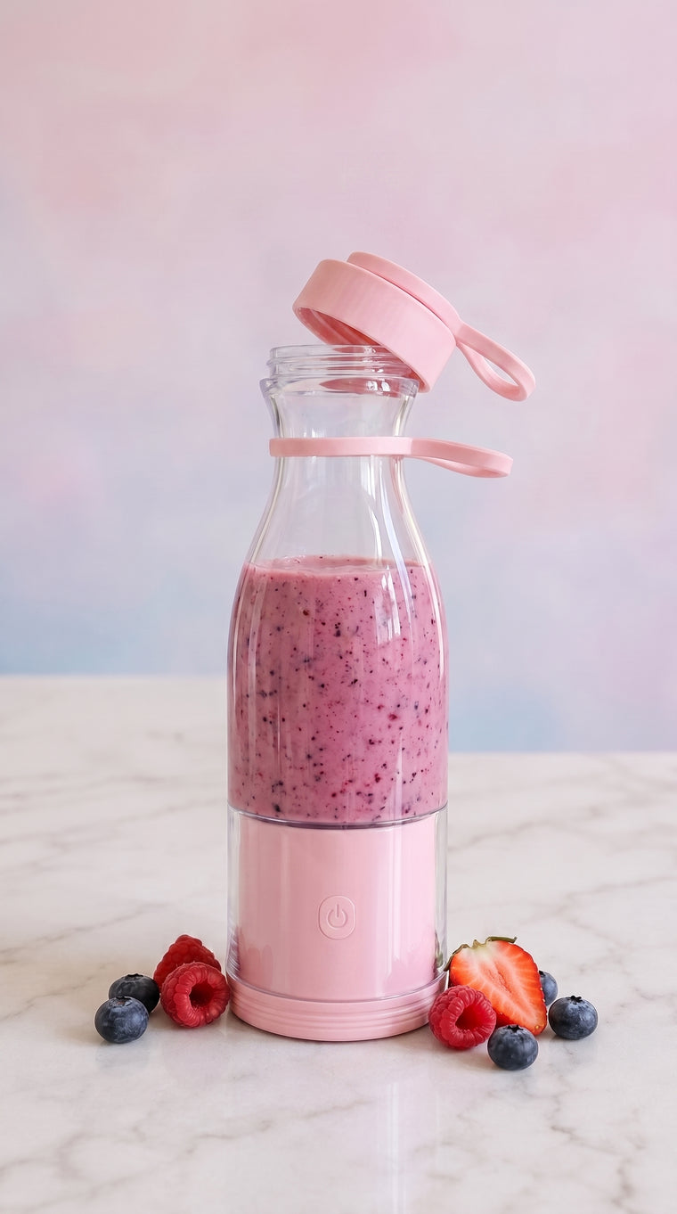 Batido hecho dentro del vaso
